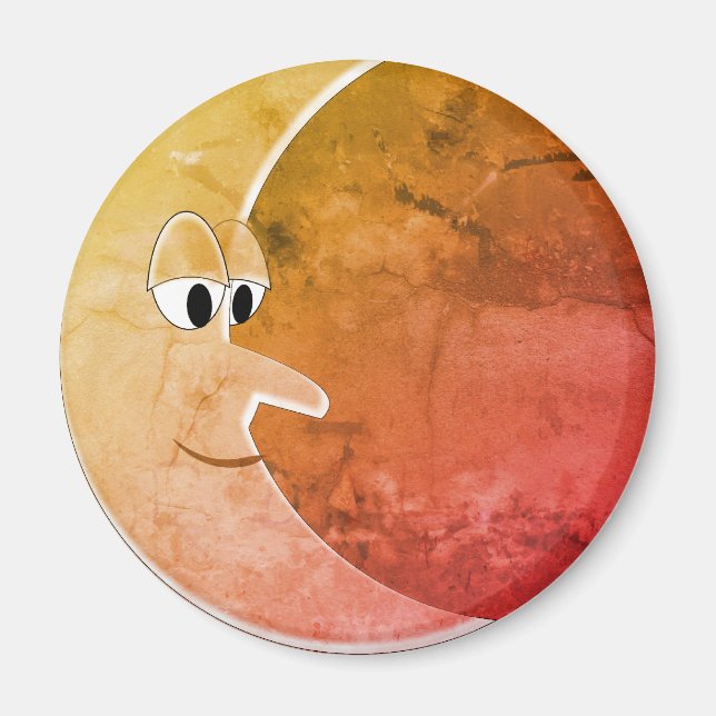 Aimant Dessin Luna Vintage Lune (Devant)