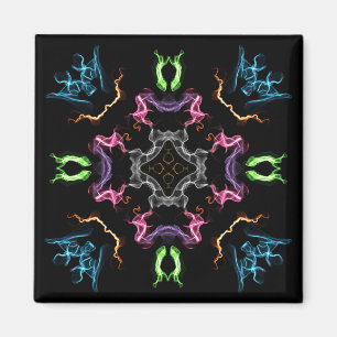 Aimant Dessin numérique Mandala Abstrait