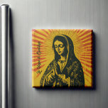 Aimant Dessin Virgen de Guadalupe<br><div class="desc">Ajoutez une pop de couleur et une touche iconique à votre cuisine avec cet aimant de réfrigérateur Virgen de Guadalupe dessiné! Avec son style éclectique moderne et son design dynamique, cet aimant apporte une nouvelle touche à l'imagerie classique, ce qui en fait une pièce exceptionnelle pour n'importe quel réfrigérateur. Parfait...</div>