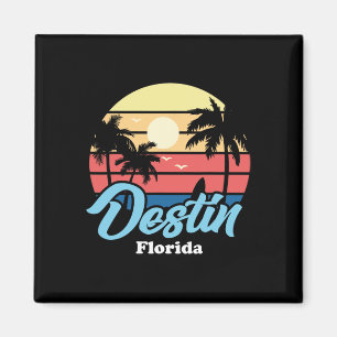 Aimant Destin Floride Plage Surfeur Surf Souvenir Rétro