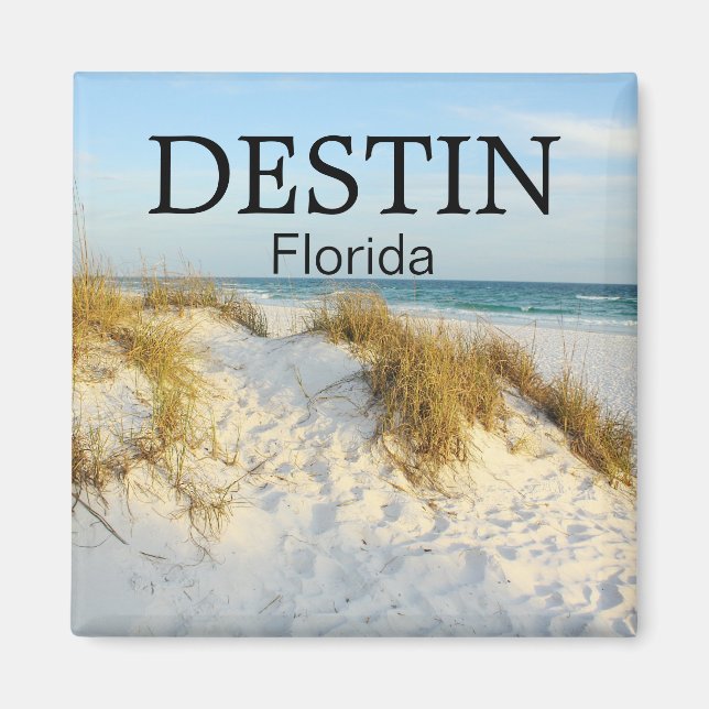 Aimant Destin Floride sable blanc plage de sable fin aima (Devant)