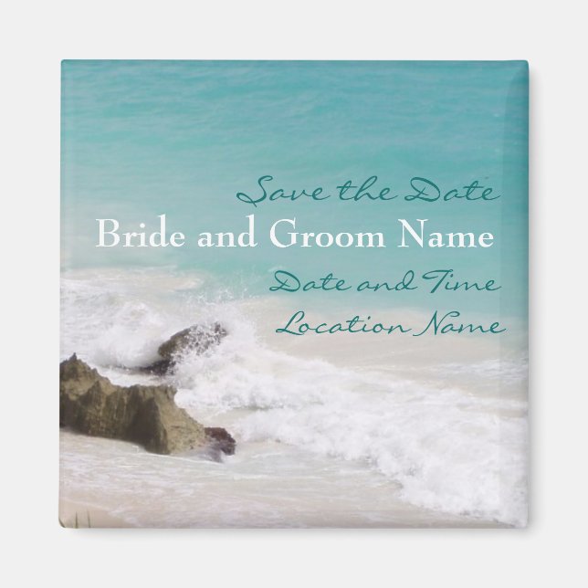 Aimant Destination Enregistrer la date (Devant)