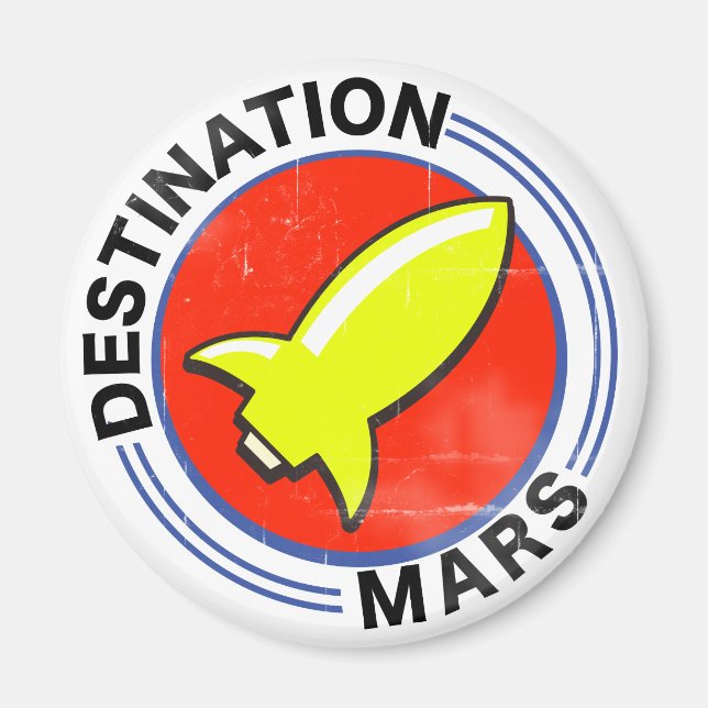 Aimant Destination Mars (Devant)