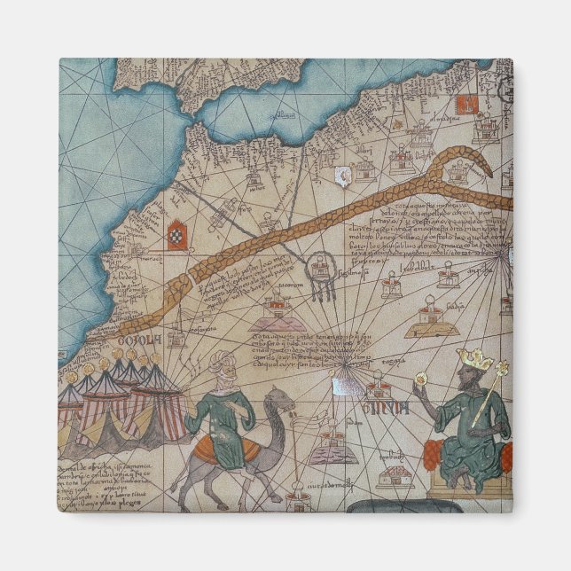 Aimant Détail de l'Atlas Catalan, 1375 (Devant)