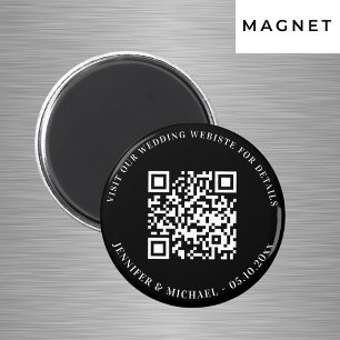 Aimant Détails du code QR du site web de mariage rsvp noi
