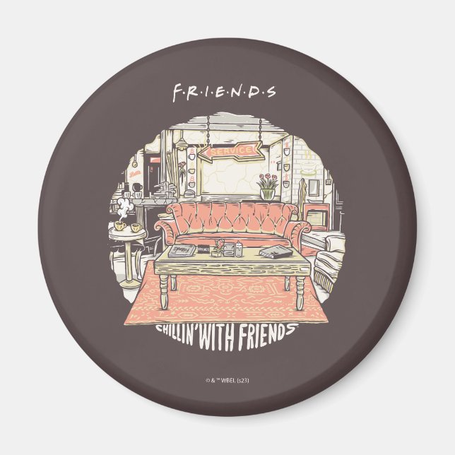 Aimant Détente avec la série animée FRIENDS™ (Devant)