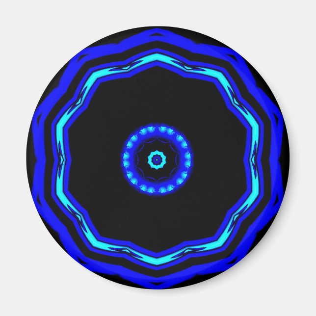Aimant d'étoile bleue (Devant)
