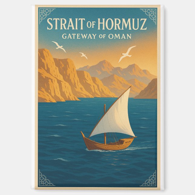 Aimant Détroit d'Ormouz – Porte d'Oman (Recto)