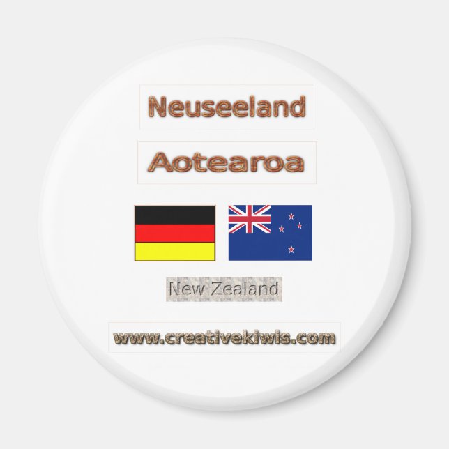 Aimant Deutschland, Neuseeland (Devant)