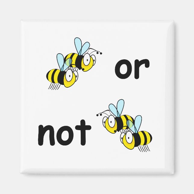 Aimant Deux abeilles ou pas deux (Devant)