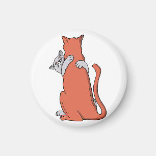 Aimant Deux chats s'unissent en amitié