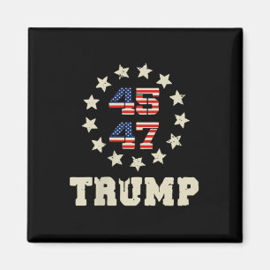 Aimant (deux côtés) Trump 2025 Qr 45_47 Dancin drôle de T