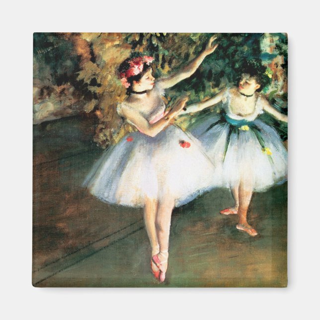 Aimant Deux danseurs sur scène par Degas (Devant)