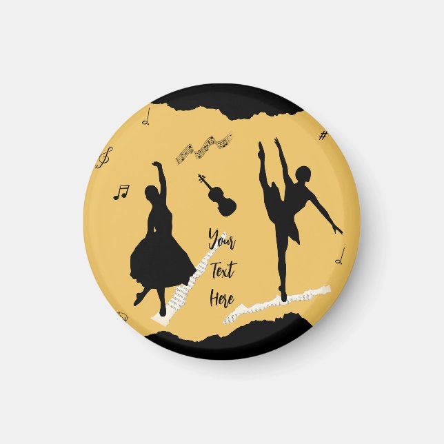 Aimant Deux danseuses de ballet et de la musique en coule (Devant)