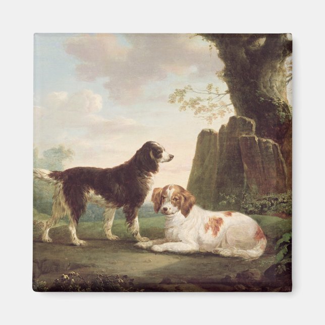 Aimant Deux espions dans un paysage (Devant)