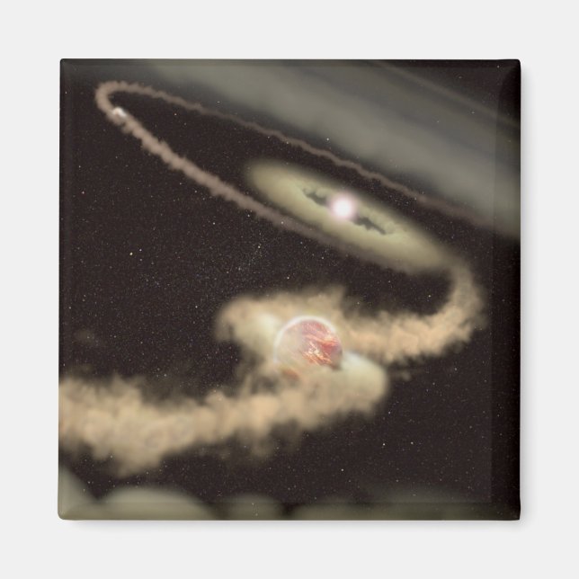 Aimant Deux Exoplanètes Géantes De Gaz Orbitant Une Jeune (Devant)