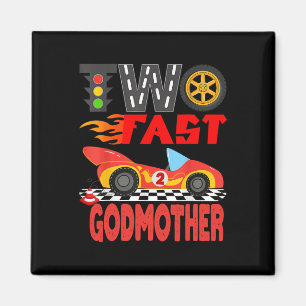 Aimant Deux Fast Godmère Pit Crew Racing voiture famille