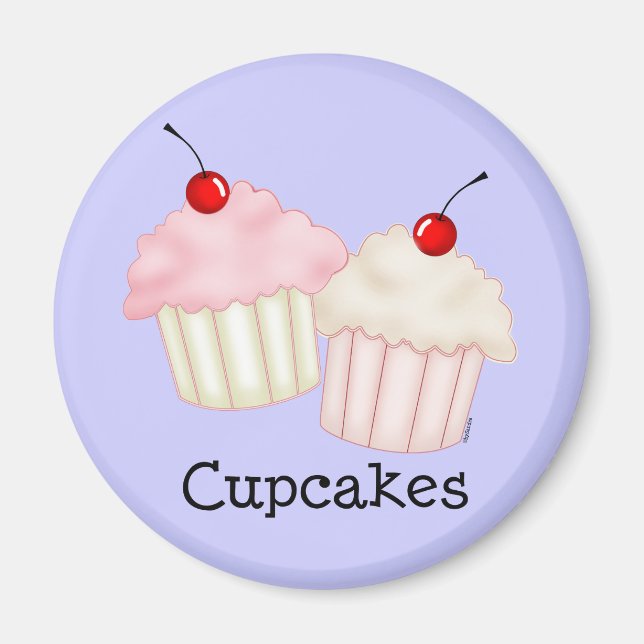Aimant Deux Grands Cupcakes (Devant)