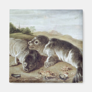 Aimant Deux jeunes joints sur le rivage, c.1650