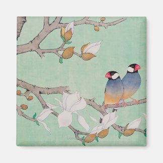 Aimant Deux oiseaux dans les Branches