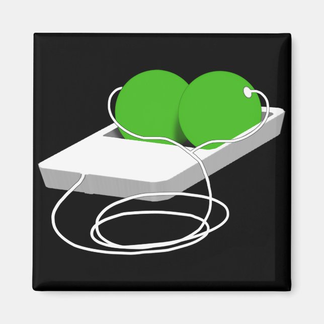 Aimant Deux petits pois dans un pois (Devant)