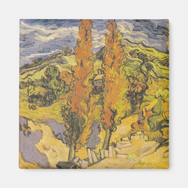 Aimant Deux peupliers dans les Alpilles par Vincent Van G (Devant)
