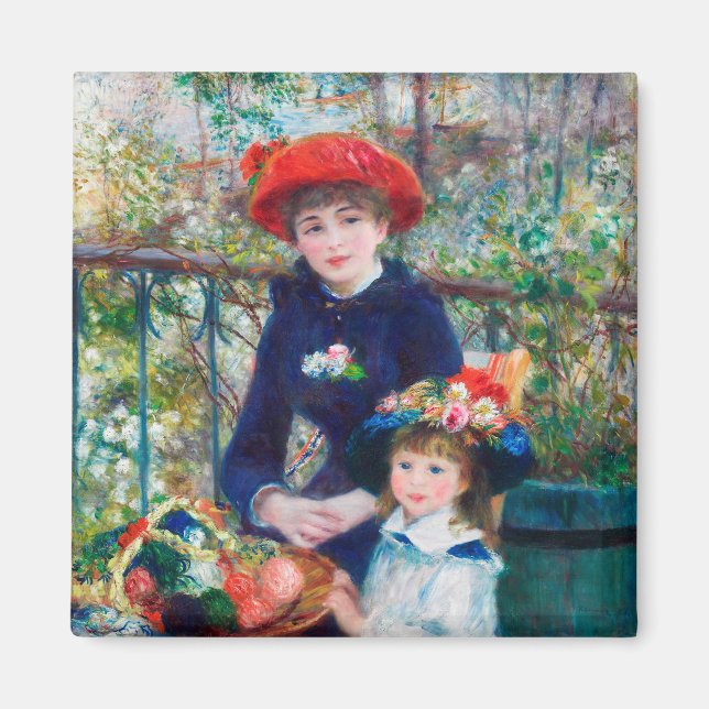 Aimant Deux Soeurs (En Terrasse) Pierre Auguste Renoir (Devant)