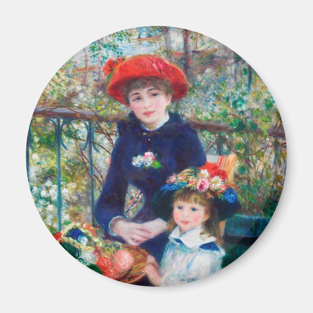 Aimant Deux Soeurs (En Terrasse) Pierre Auguste Renoir (Devant)