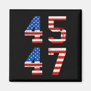 Aimant (Devant Et Recto) Jésus Est Mon Sauveur Trump Est