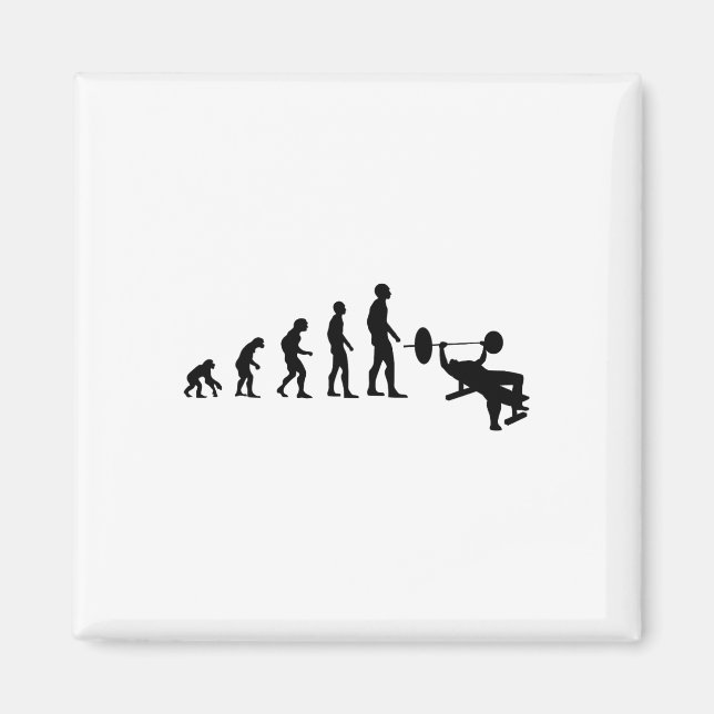Aimant Développé couché Bodybuilding Évolution drôle Forc (Devant)