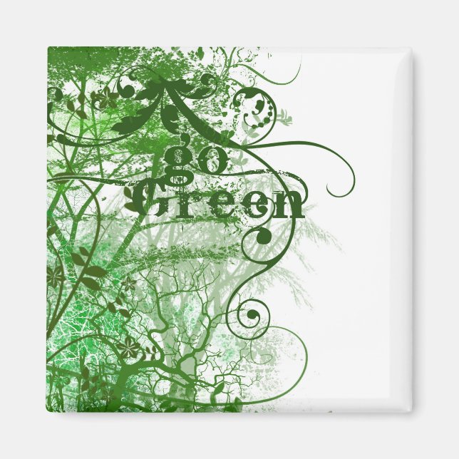 Aimant Devenez écolo magnétique (Devant)