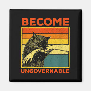 Aimant Devenir ingouvernable - Black Cat Mâle de morsure