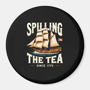 Aimant Déverser Le Thé Depuis 1773 4 juillet Retro USA