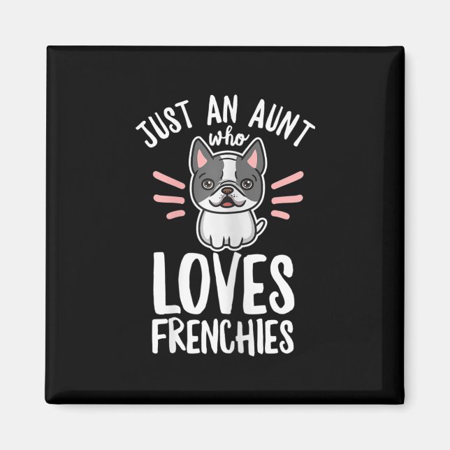 Aimant Devis De Chien Pour Votre Tante Française (Devant)