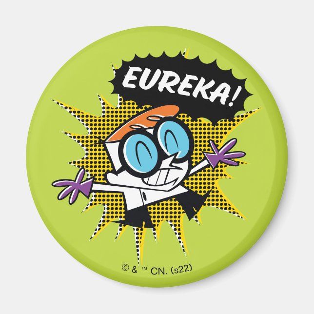 Aimant Dexter "Eureka!" Halftone Callout Graphic (Devant)