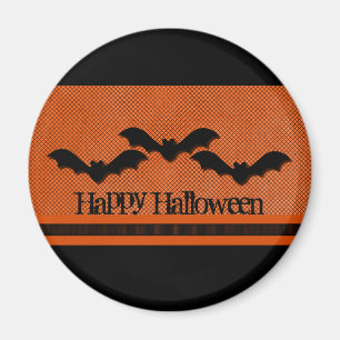 Aimant d'Halloween chauves-déplaisantes, orange