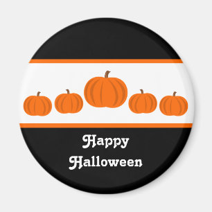 Aimant d'Halloween de ligne citrouille
