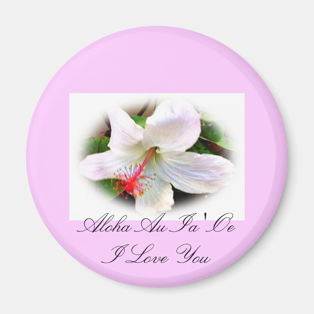 Aimant d'Hibiscus hawaïen (Devant)