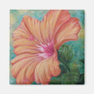 Aimant d'Hibiscus orange