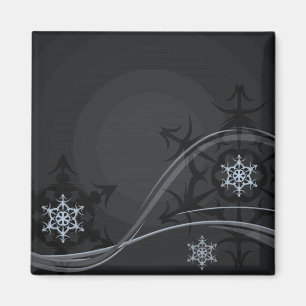 Aimant d'hiver bleu