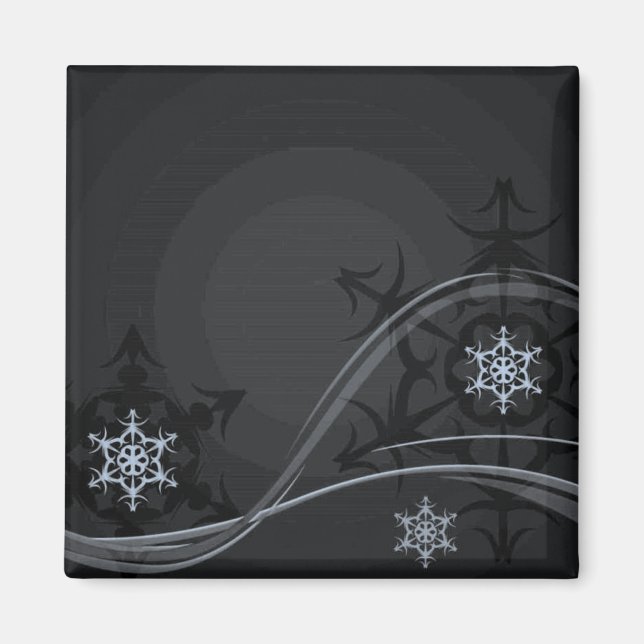 Aimant d'hiver bleu (Devant)