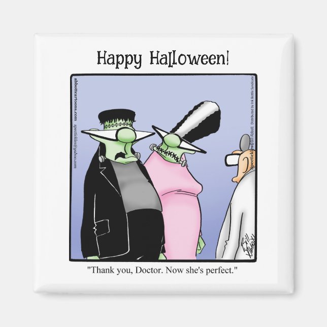 Aimant d'humour de monstre drôle (Devant)
