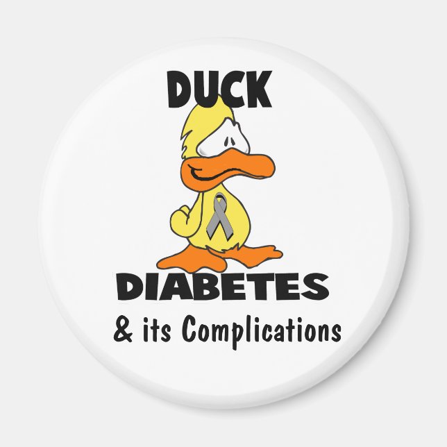 Aimant Diabète de canard et ses complications (Devant)