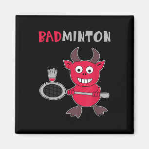 Aimant Diable de badminton Joueur de badminton Volant Spo