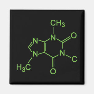 Aimant Diagramme chimique de la molécule de caféine