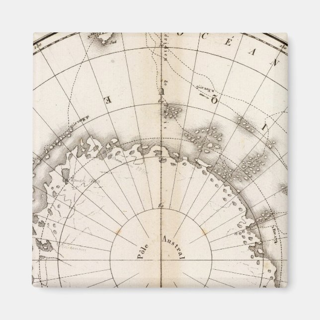 Aimant Diagramme de glace du Sud (Devant)