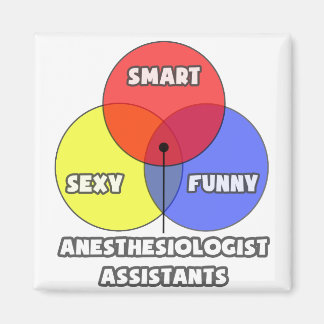 Aimant Diagramme de Venn .. Assistants anesthésiologistes