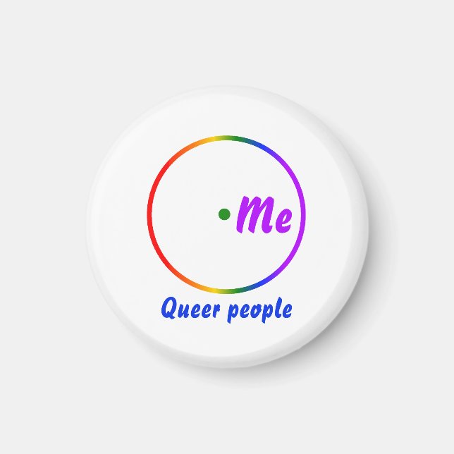 Aimant Diagramme de Venn d'identité unique (Devant)