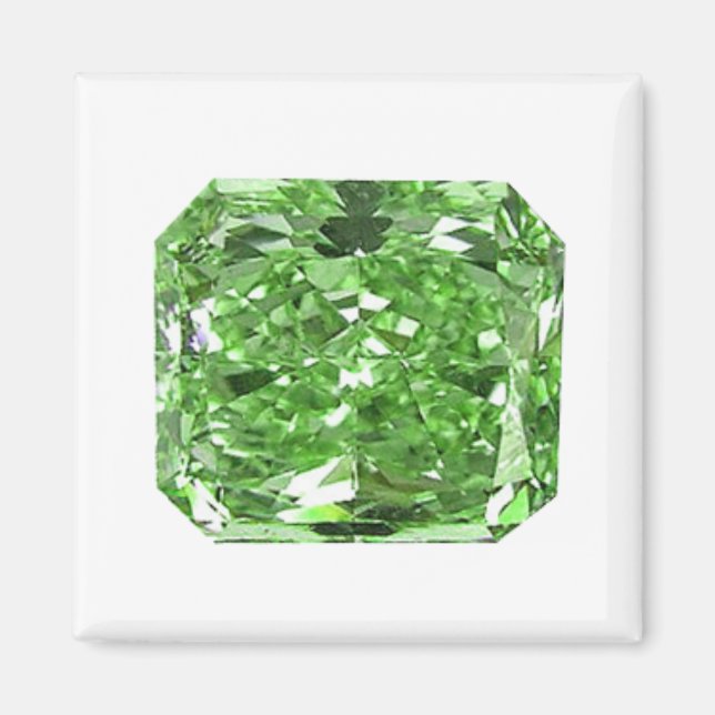 Aimant Diamant Vert Fantaisie (Devant)