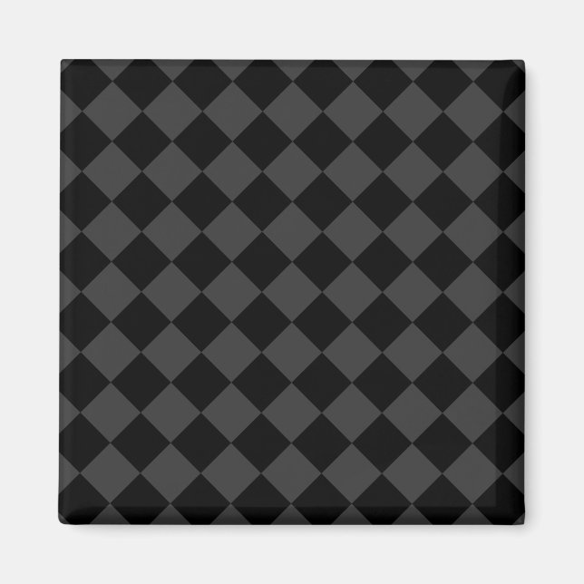 Aimant Diamants noirs et fumés - Élégants et intemporels (Devant)